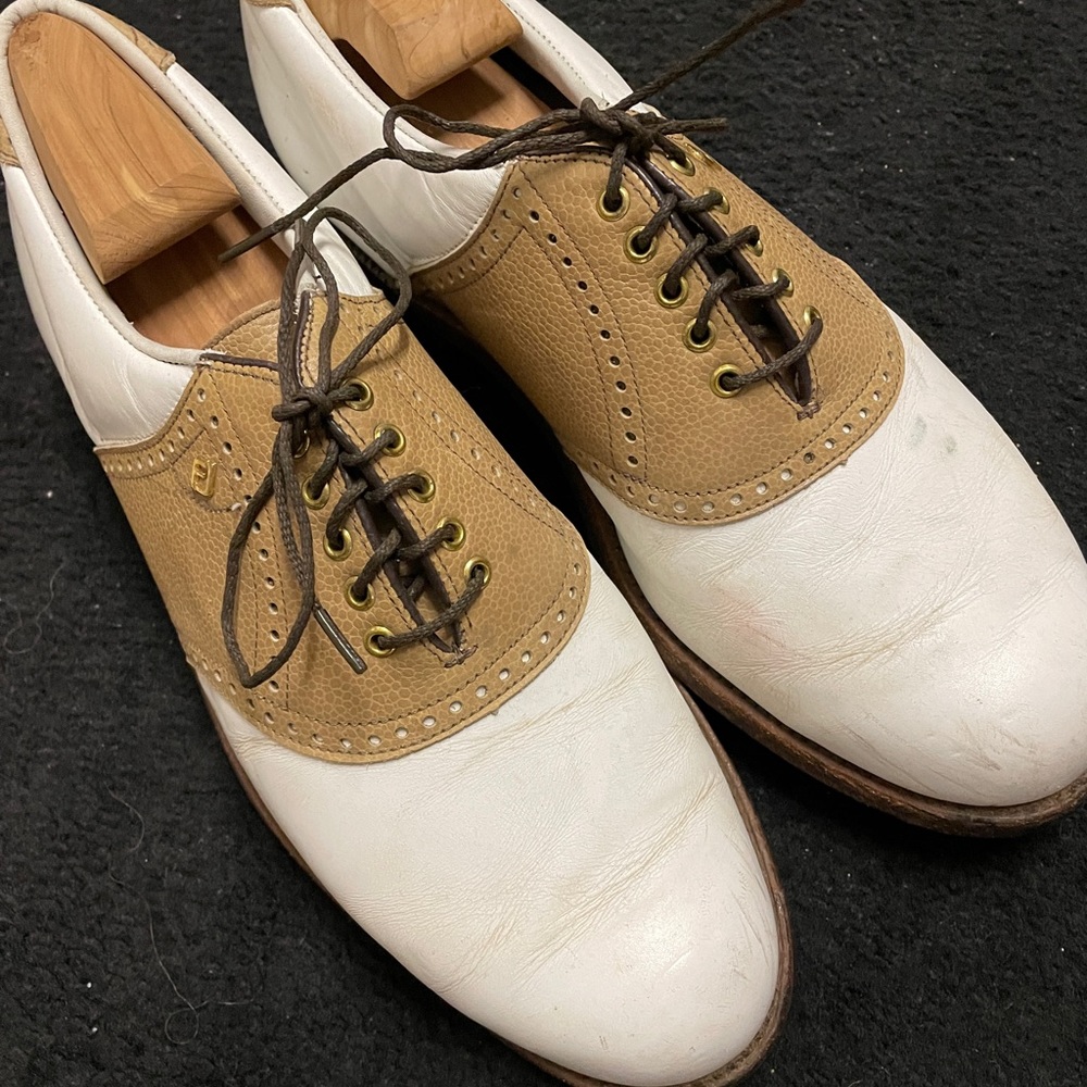 Leather Foot Joy golf shoes